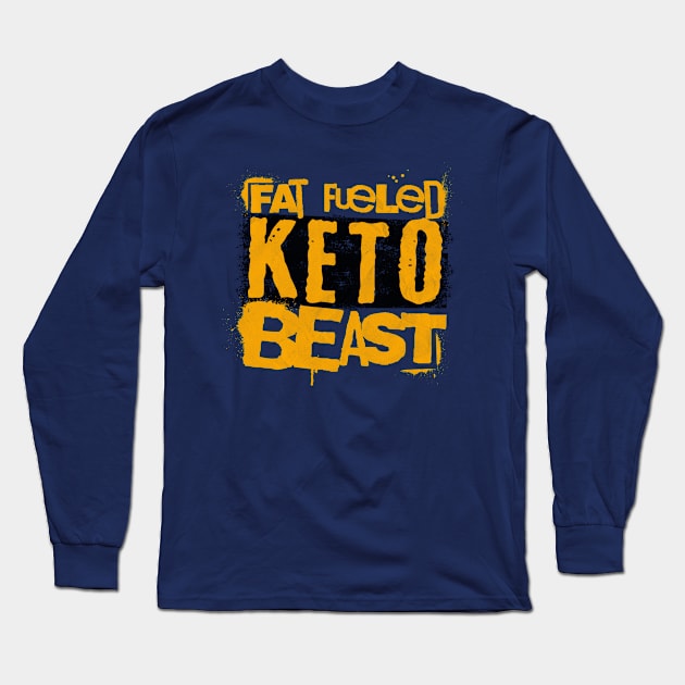 Keto Beast Long Sleeve T-Shirt by Delicious Art